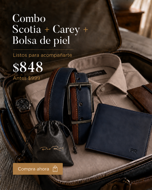 Combo Scotia + Carey + Bolsa de piel Gratis