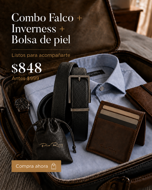 Combo Falco + Inverness + Bolsa de piel