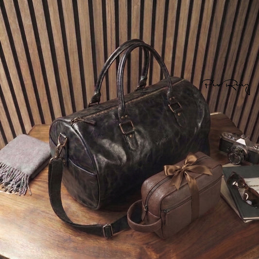 Duffle bag de Cuero Maverick + Neceser Dacarys de Regalo